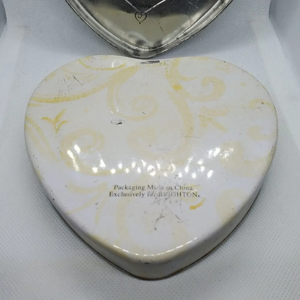 Brighton Sunflower & Butterfly Heart Shaped Tin